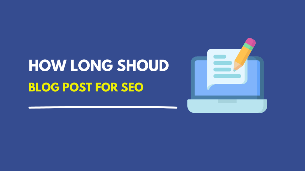 illustration showing ideal blog post length for seo with long form content ranking higher in search results