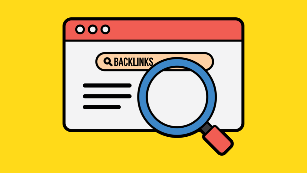 illustration showing how search engines evaluate backlinks based on authority relevance and anchor text