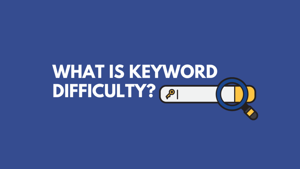 SEO beginner analyzing keyword difficulty scores and search competition on a laptop dashboard