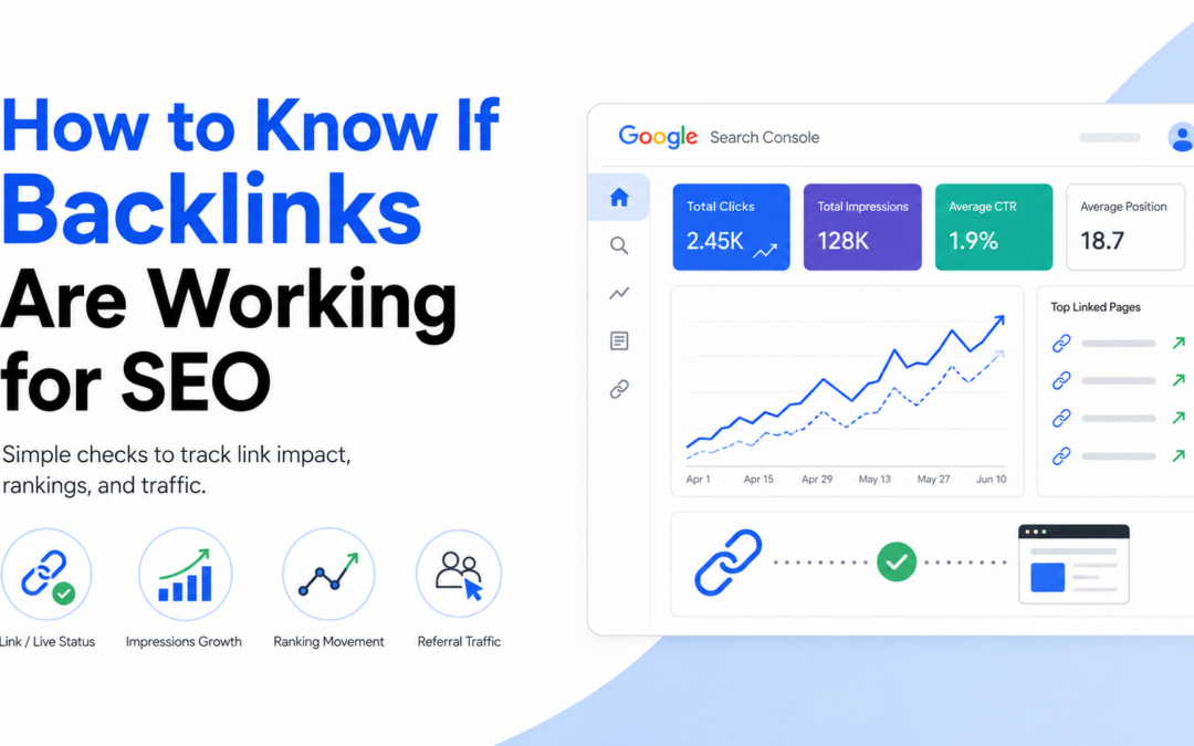 How to Know If Backlinks Are Working for SEO?