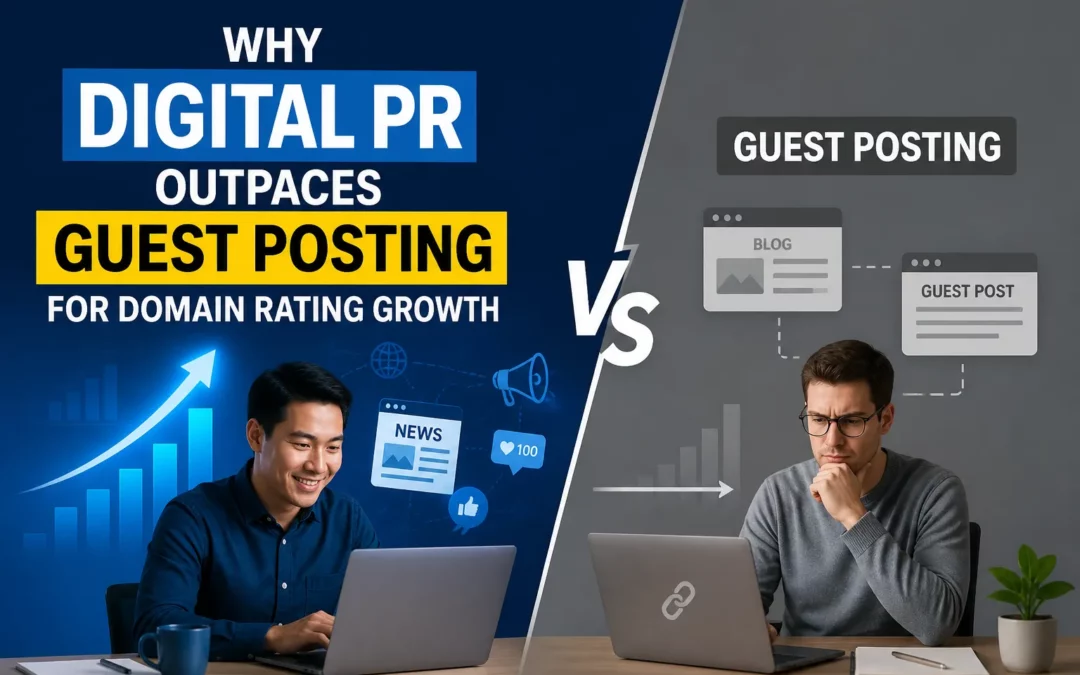 Why Digital PR Outpaces Guest Posting for Domain Rating Growth