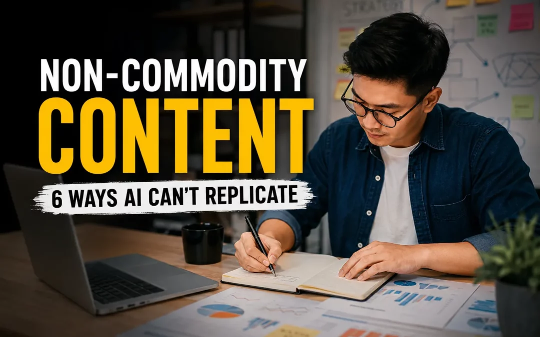 How to Create Non-Commodity Content That Is Genuinely Hard for AI to Replicate