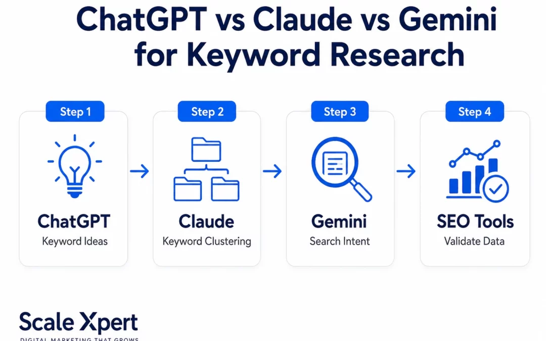 ChatGPT vs Claude vs Gemini for Keyword Research: Which One Should You Use?