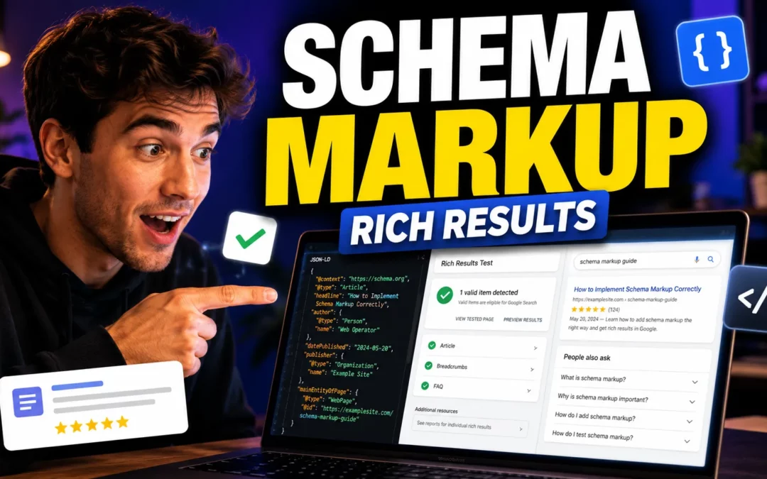 How to Implement Schema Markup Step by Step: JSON-LD Templates and Testing Guide