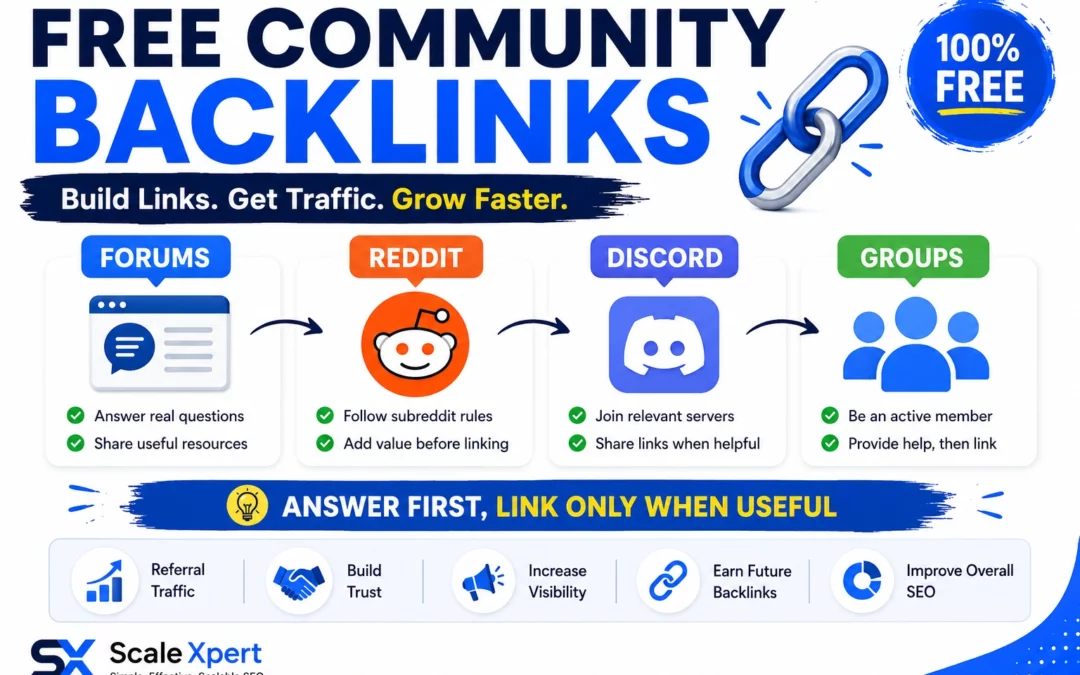 Free Community Backlinks: How to Build Links Without Spamming