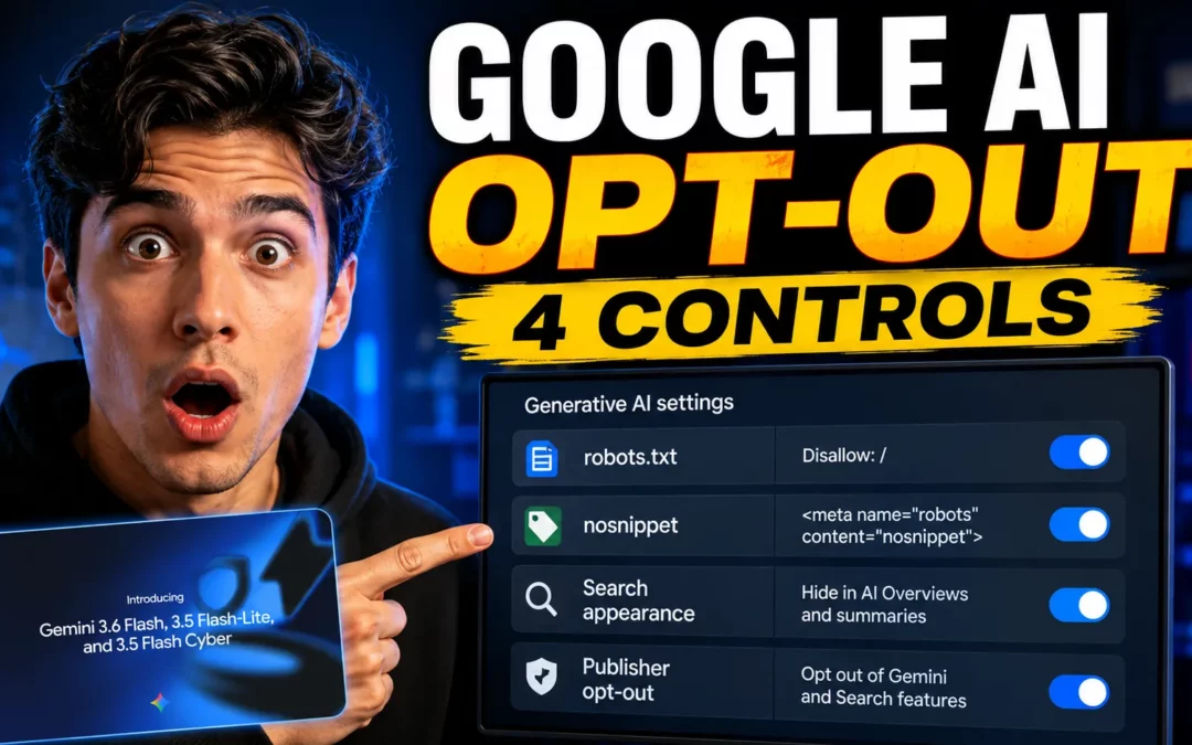 Google AI Opt-Out Controls Explained: Search Console Toggle, Google-Extended, and What Each Actually Does