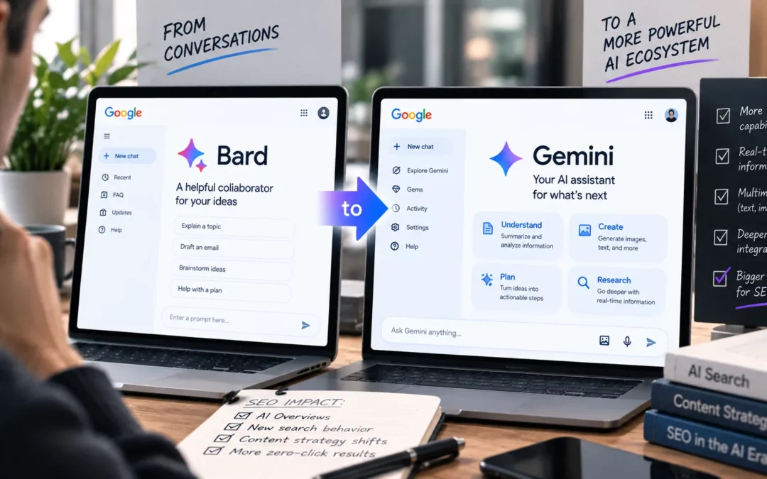 Google Bard to Gemini: What Changed for SEO