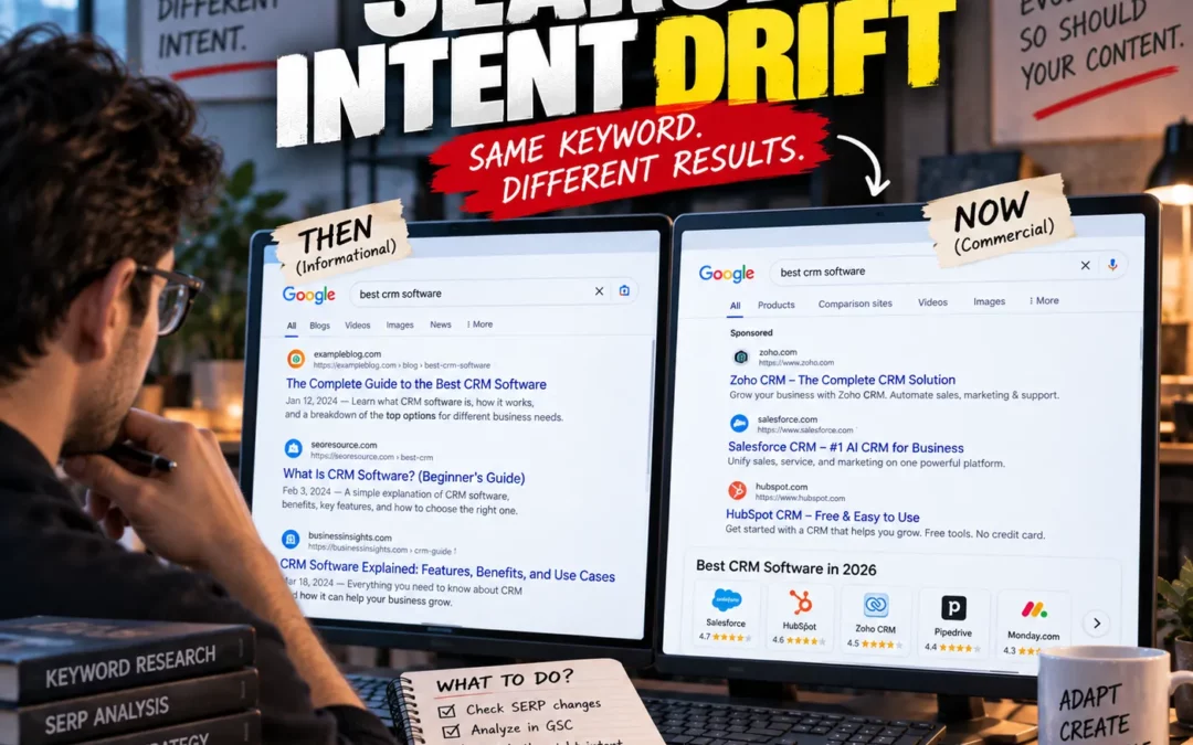 Search Intent Drift: Why Rankings Drop and How to Fix It