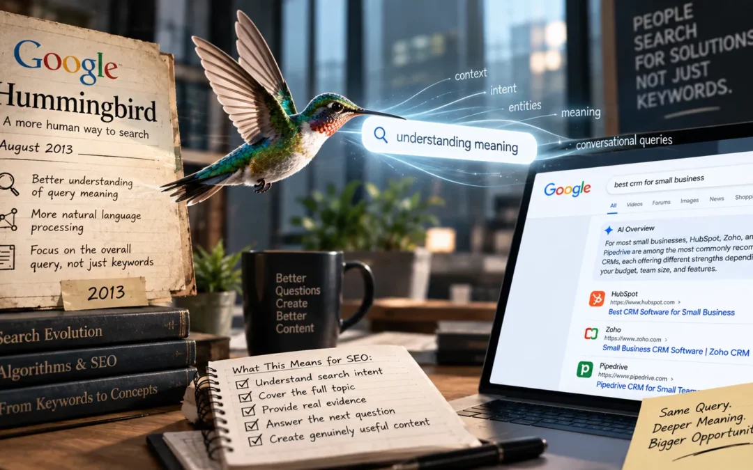 Google Hummingbird: Why Matching Keywords Is Not Enough