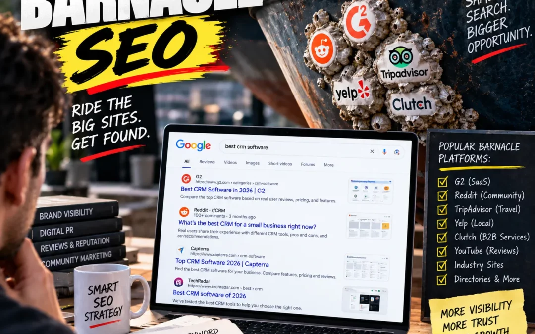 Barnacle SEO: How to Rank Through G2, Reddit, TripAdvisor, and Other Authority Sites