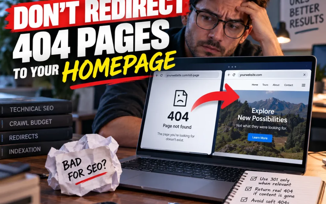 Why You Should Never Redirect 404 Pages to Your Homepage (And What to Do Instead)