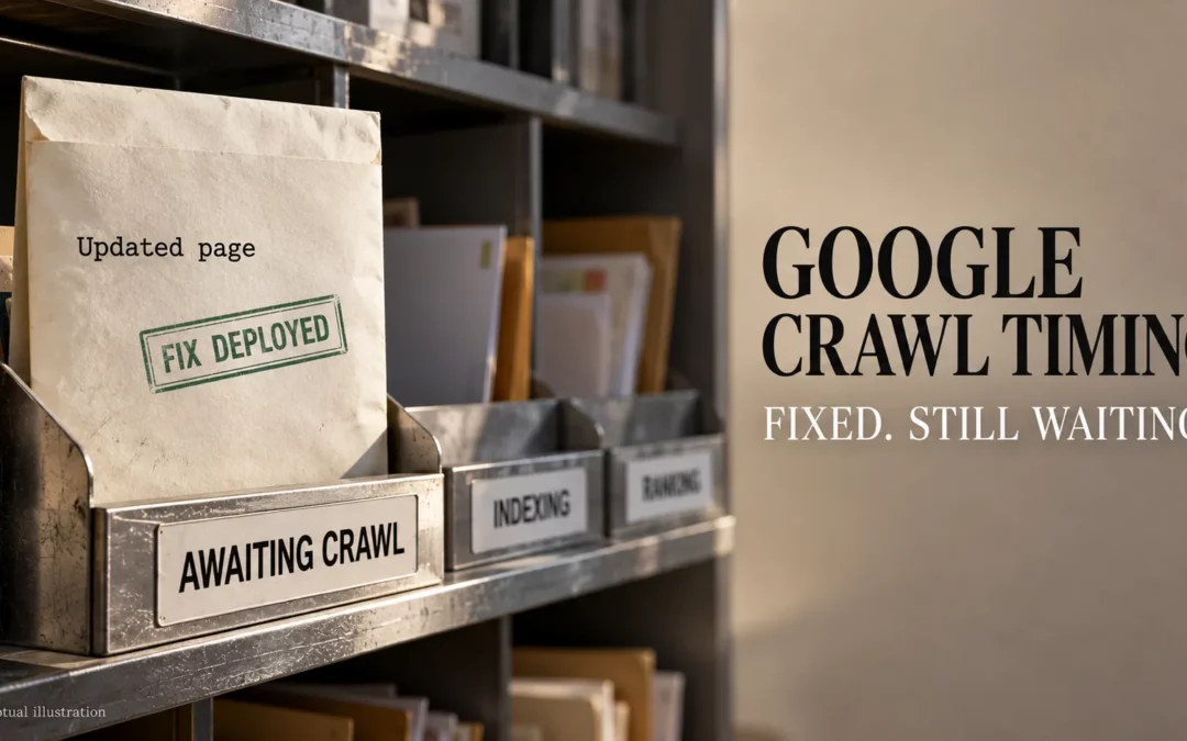 Google Crawl Timing: Why Your SEO Fix Still Looks Invisible