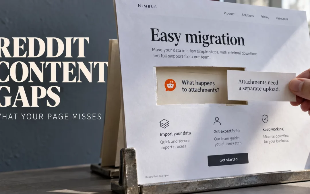 Reddit Content Gaps: What Is Your Landing Page Missing?